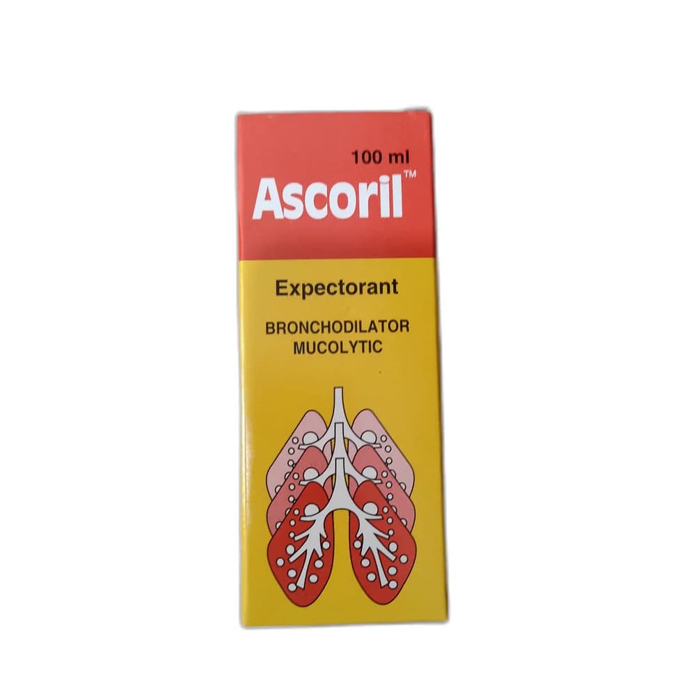 Ascoril Salbutamol 2 mg / Bromhexine 4 mg / Guaifenesin 100 mg / Menthol 1 mg per 10 mL