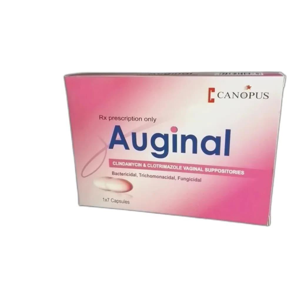 Auginal Clindamycin 100 mg + clotrimazole 100 mg per vaginal suppository