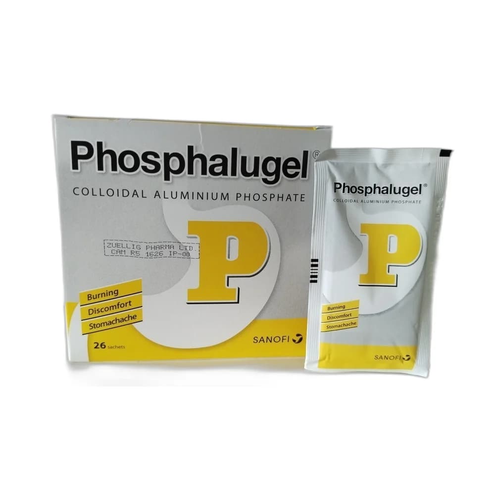 Phosphalugel 12.38 g colloidal aluminium phosphate per 20 g sachet