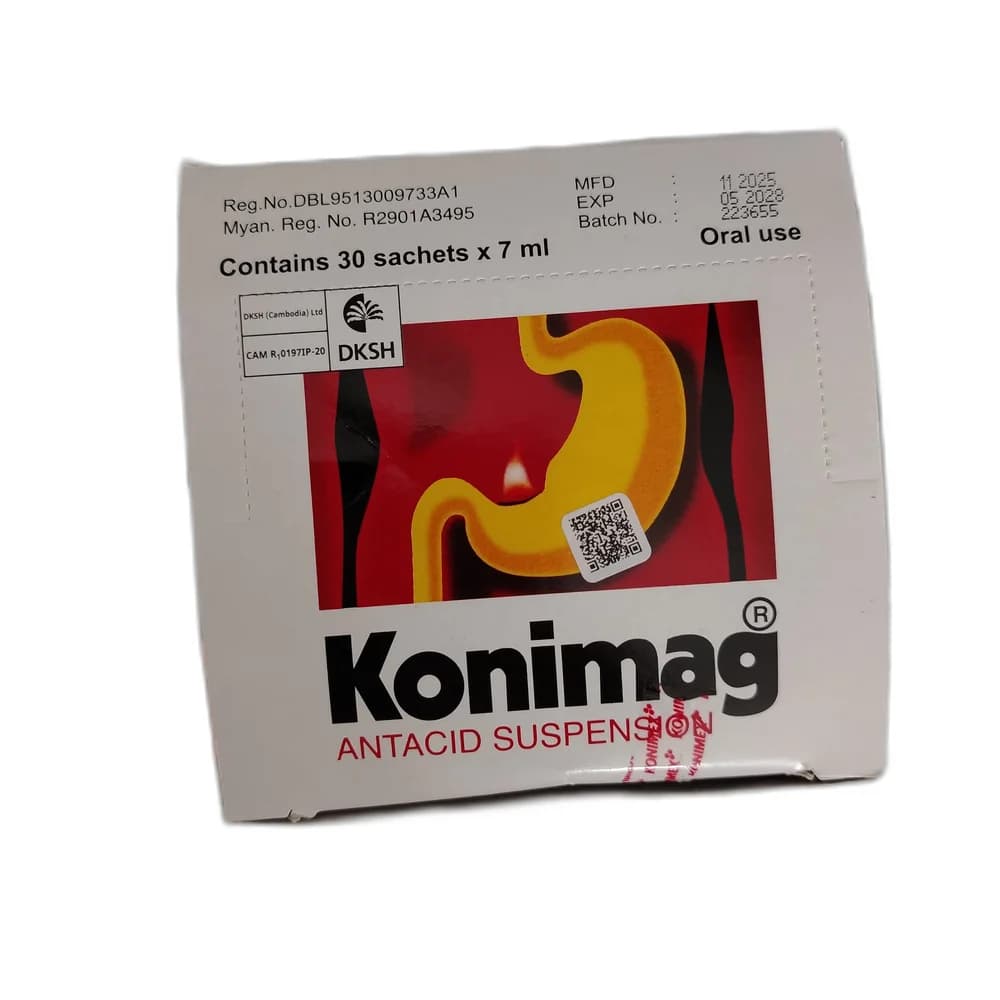 Konimag 300 mg / 300 mg / 50 mg per 7 mL