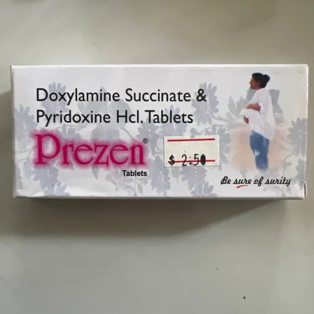 Prezen Doxylamine Succinate 10 mg and Pyridoxine Hcl. 10 mg