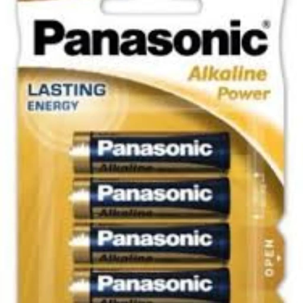 Panasonic Alkaline Power AA Batteries 4 AA batteries per pack, 1.5V each