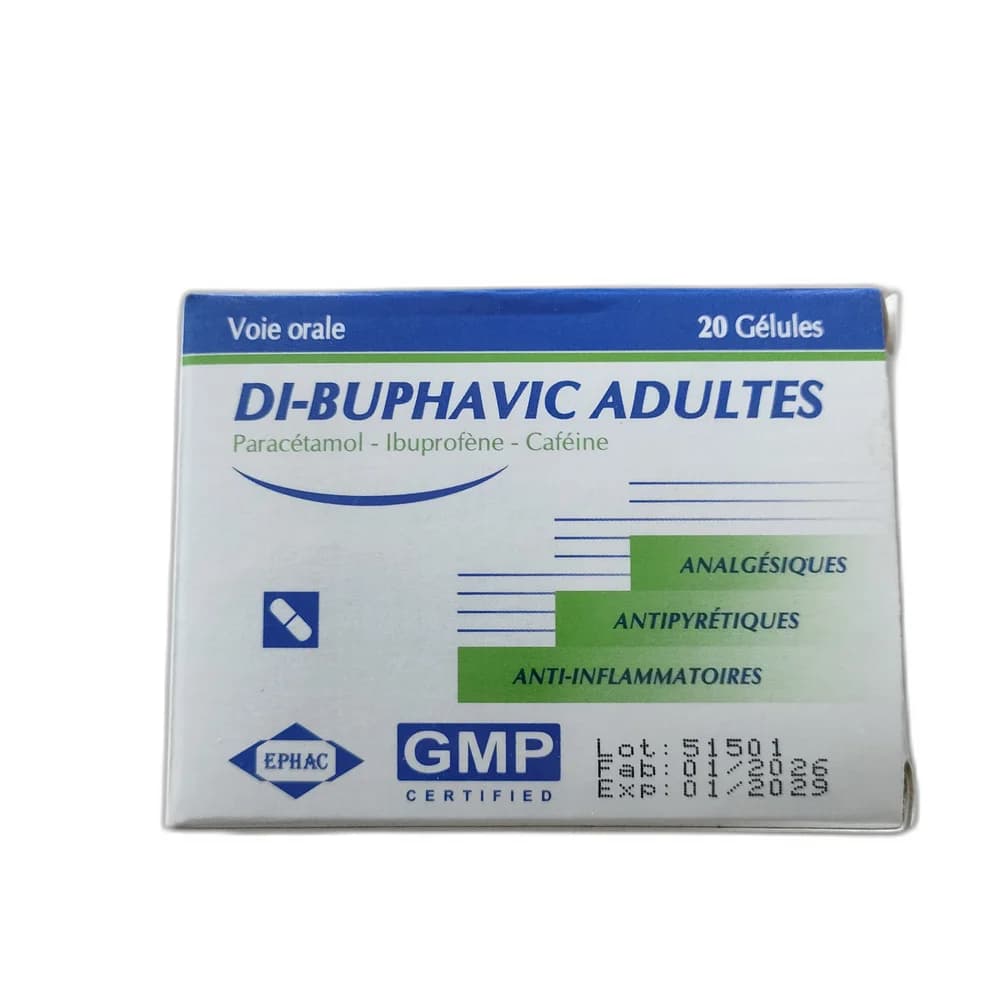 Di-Buphavic Adultes 300 mg / 200 mg / 20 mg