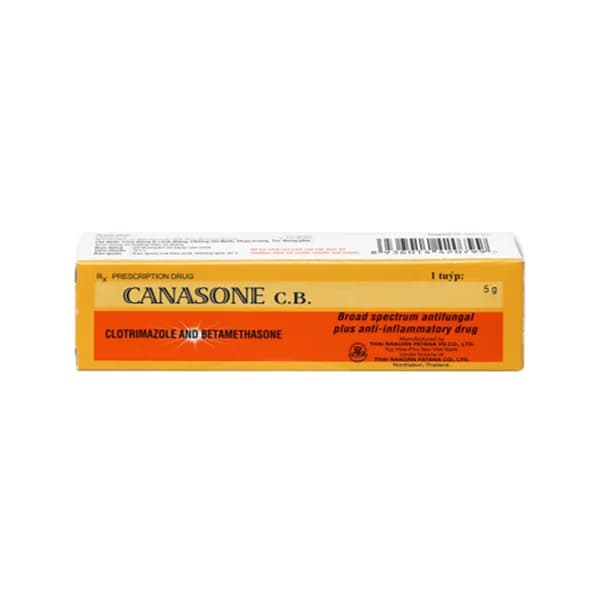Canasone C.B. Clotrimazole 1% w/w + betamethasone 0.1% w/w cream