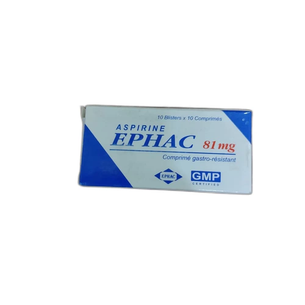 Aspirine Ephac 81 mg per gastro-resistant tablet