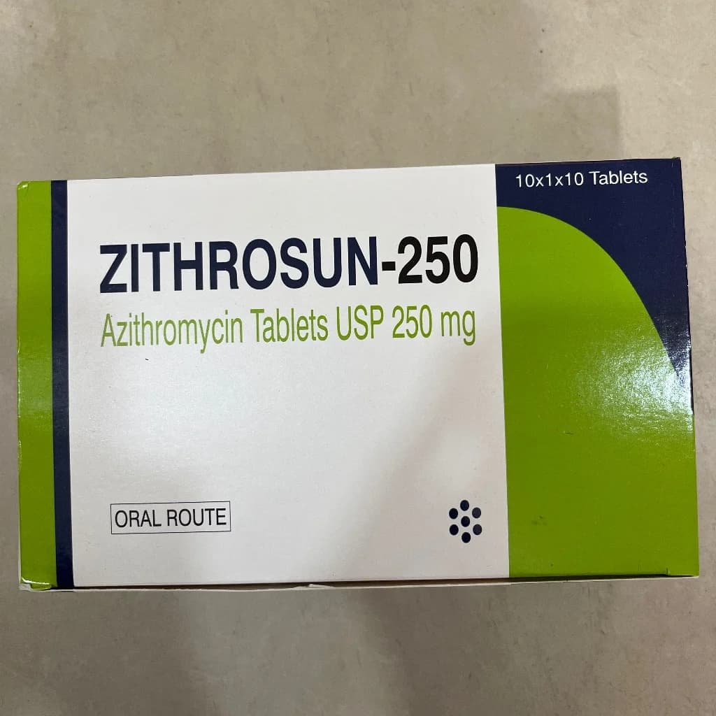 Zithrosun-250 Azithromycin 250mg 
