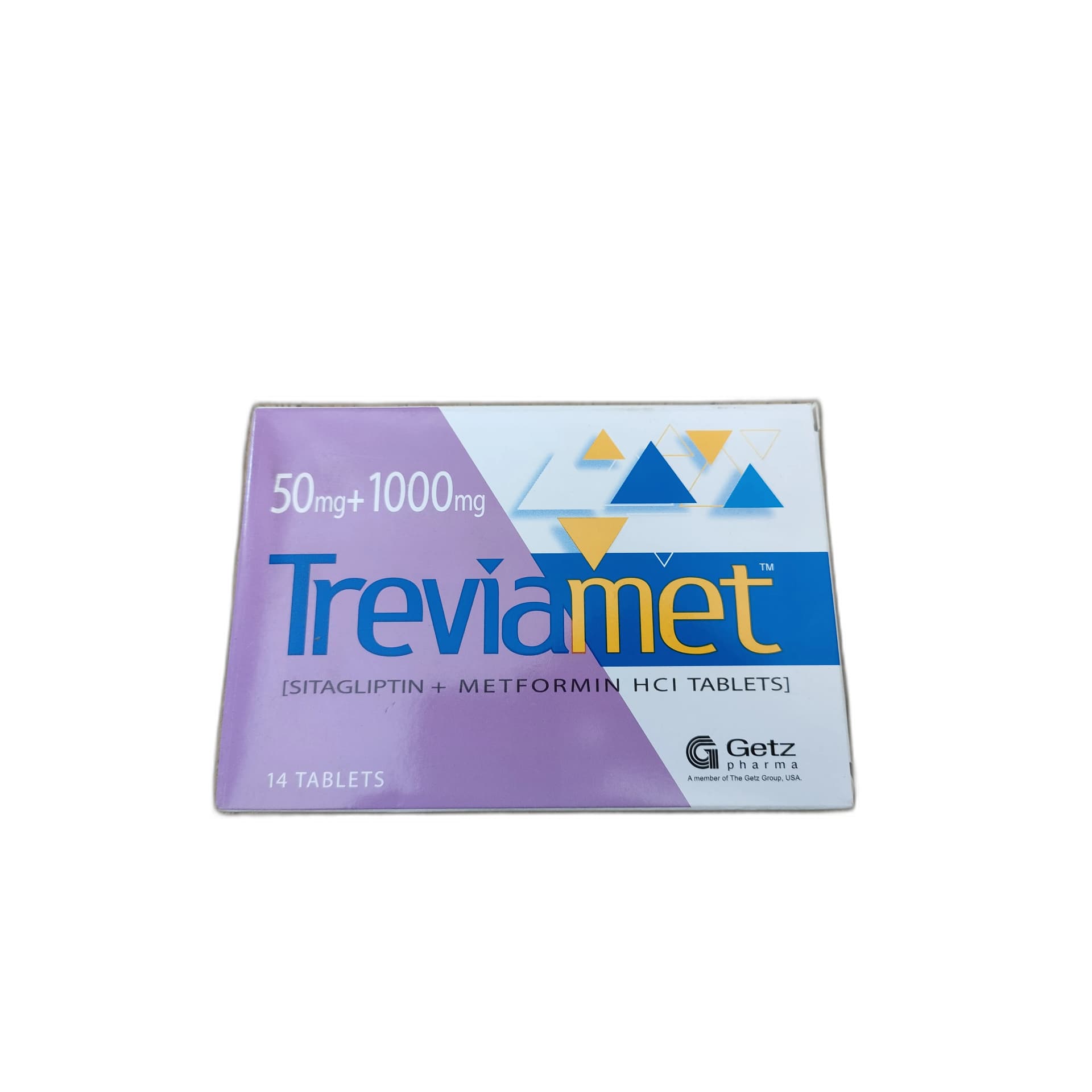 Treviamet 50mg+1000mg Sitagliptin 50mg + Metformin HCl 1000mg