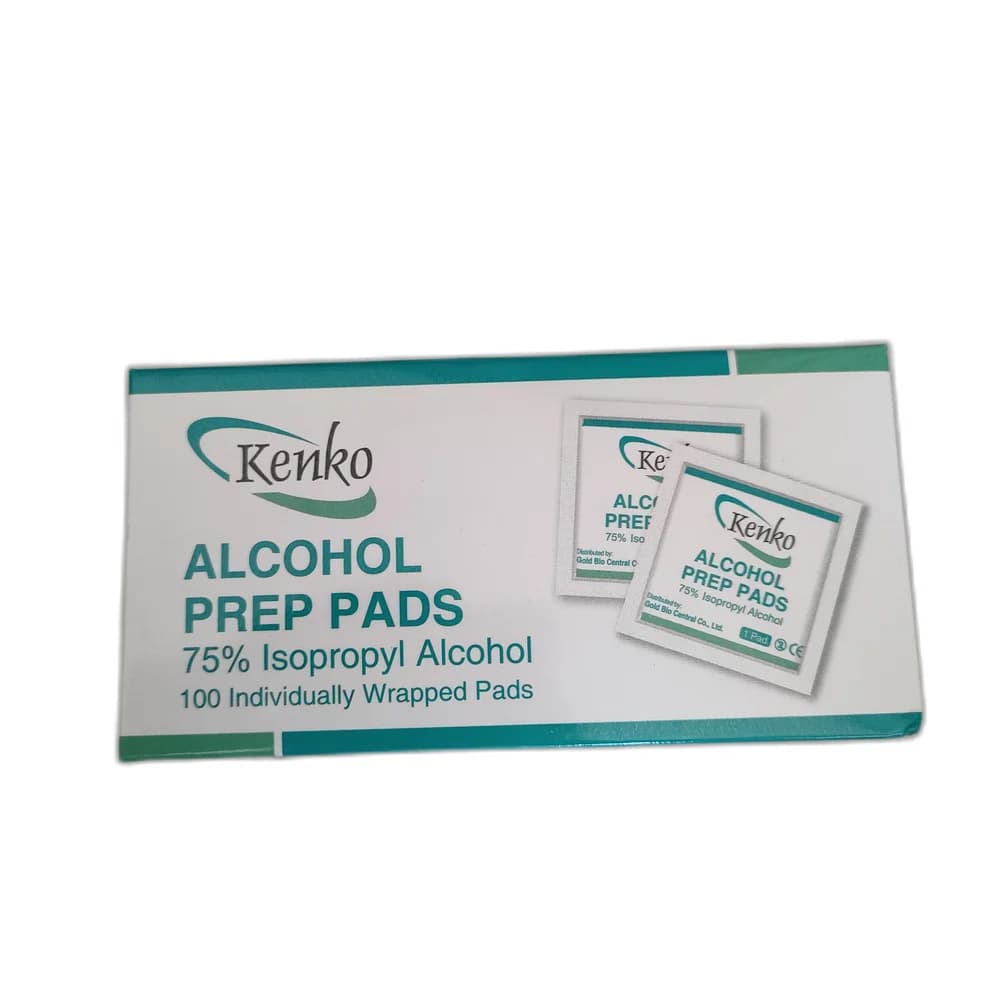 Kenko Alcohol Prep Pads 75% Isopropyl Alcohol
