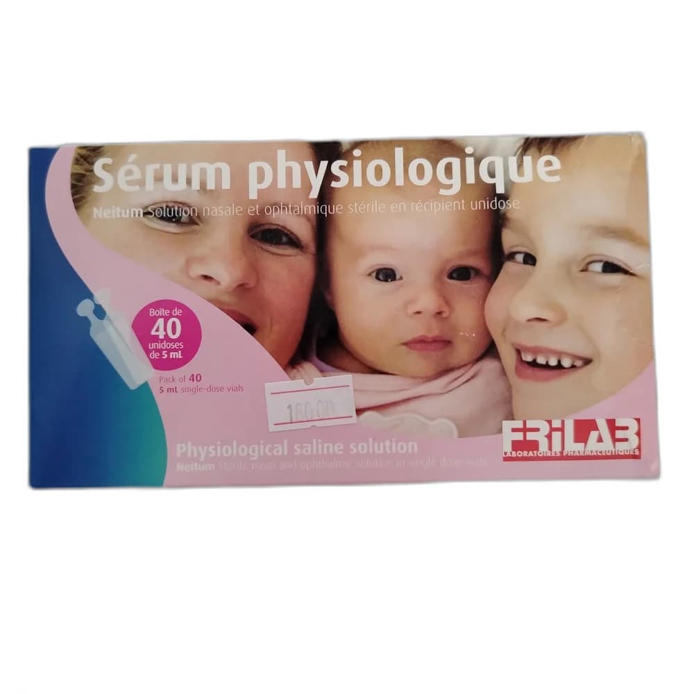 Sérum Physiologique Neitum 0.9% (5 mL single-dose vial)