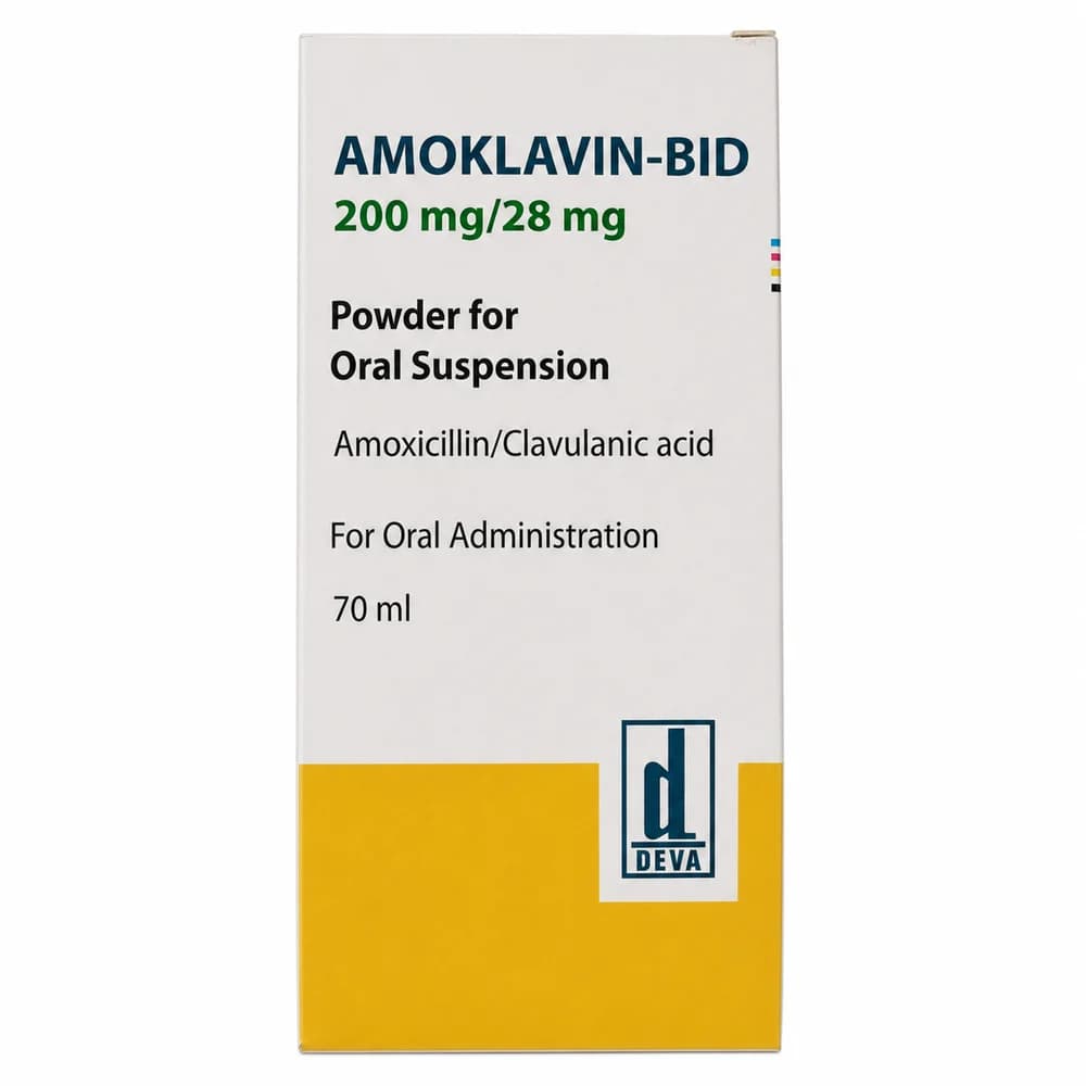 Amoklavin-BID 200 mg / 28 mg per 5 ml