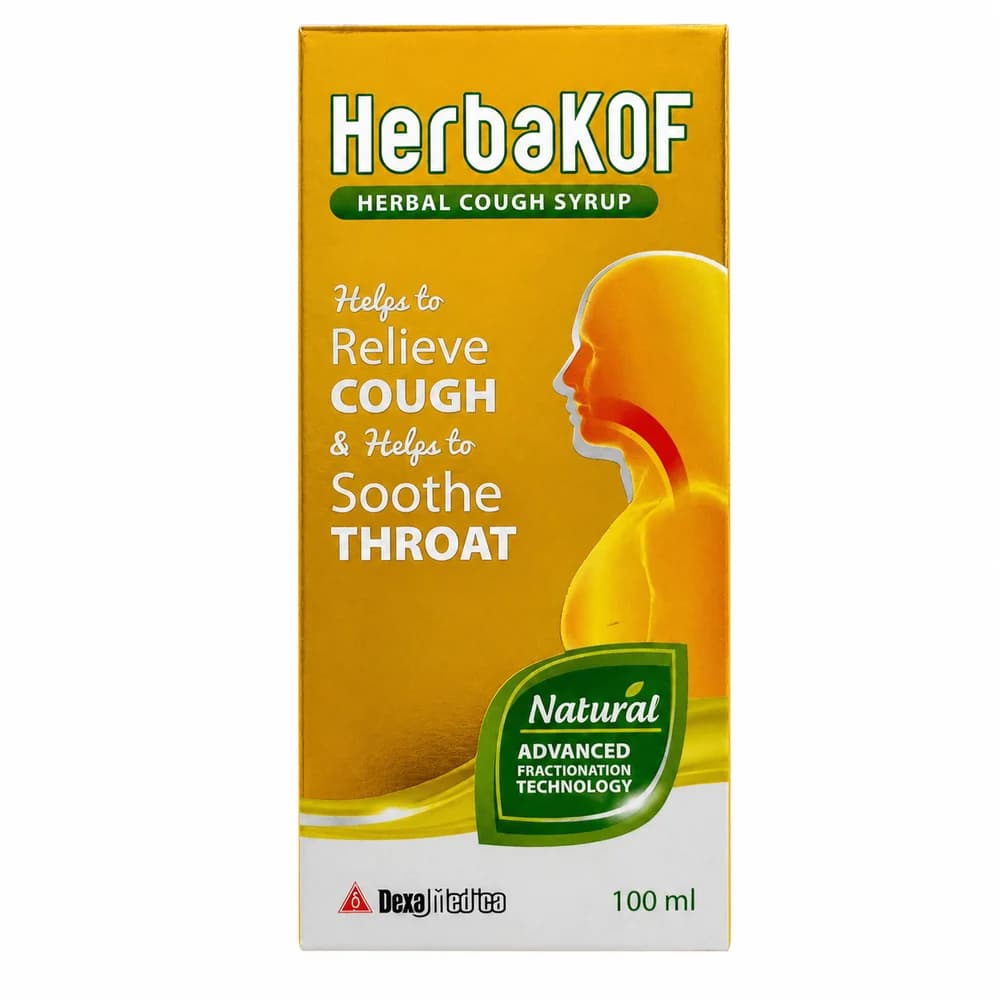 Herbakof 100 mL herbal cough syrup