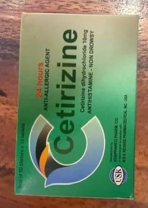 Cetirizine Cetirizine dihydrochloride 10mg