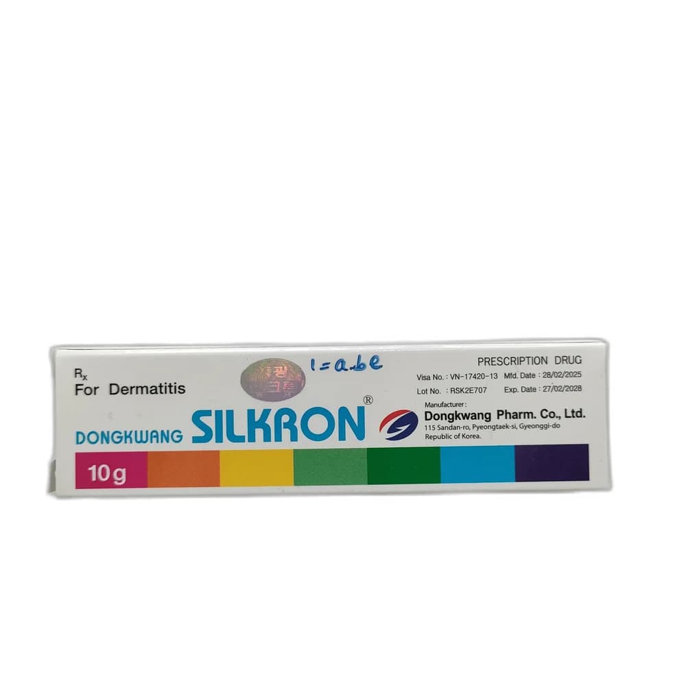 Silkron Clotrimazole 100 mg / Betamethasone Dipropionate 6.4 mg / Gentamicin sulfate 10 mg per 10 g