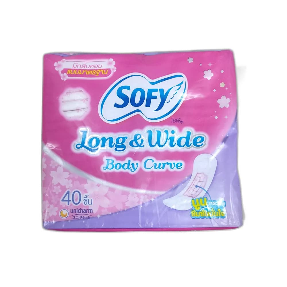 Sofy Long & Wide Body Curve 40 pads