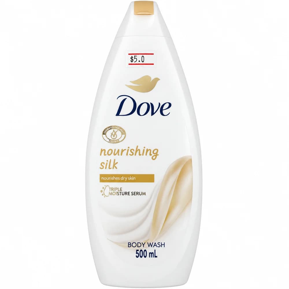 Dove Nourishing Silk Body Wash 500 mL