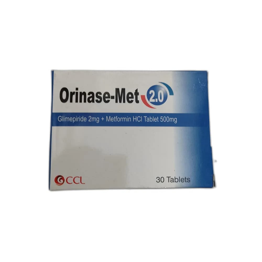Orinase-Met 2.0 Glimepiride 2 mg + Metformin HCl 500 mg