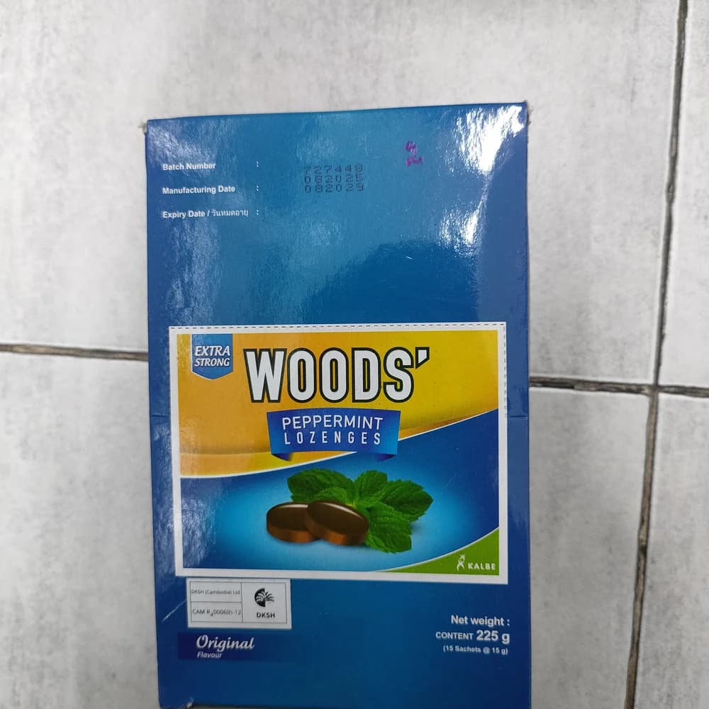 Woods' Peppermint Lozenges (Original) Menthol 1.48 mg per lozenge