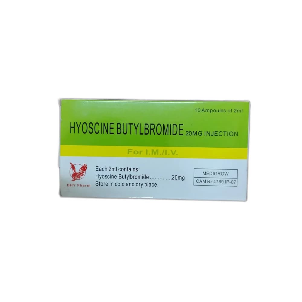 Hyoscine Butylbromide 20 mg per 2 mL