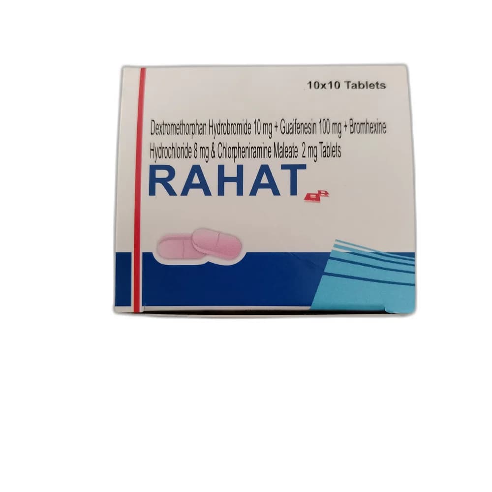Rahat 10 mg / 100 mg / 8 mg / 2 mg