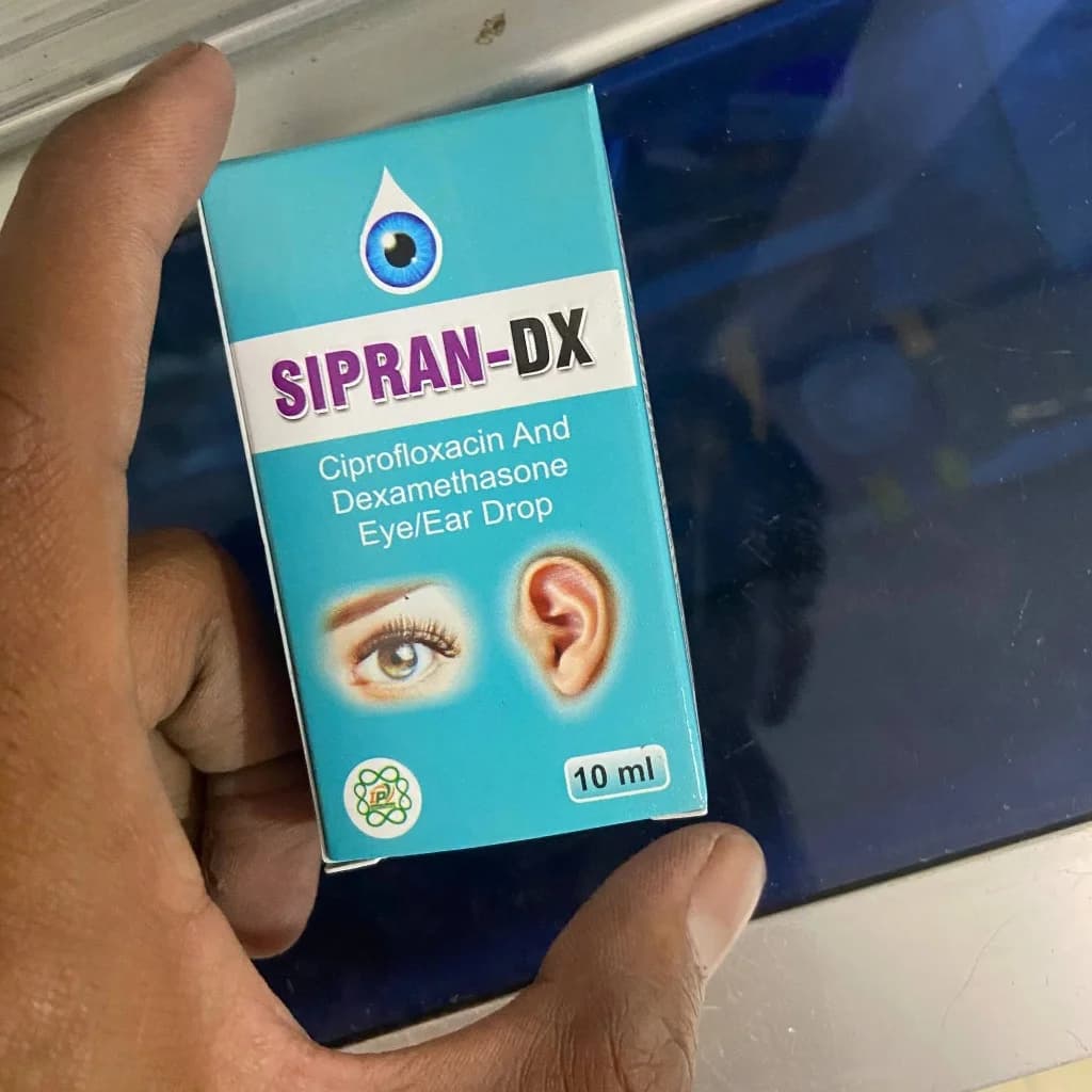 SIPRAN-DX Ciprofloxacin + Dexamethasone Eye/Ear Drop 10ml