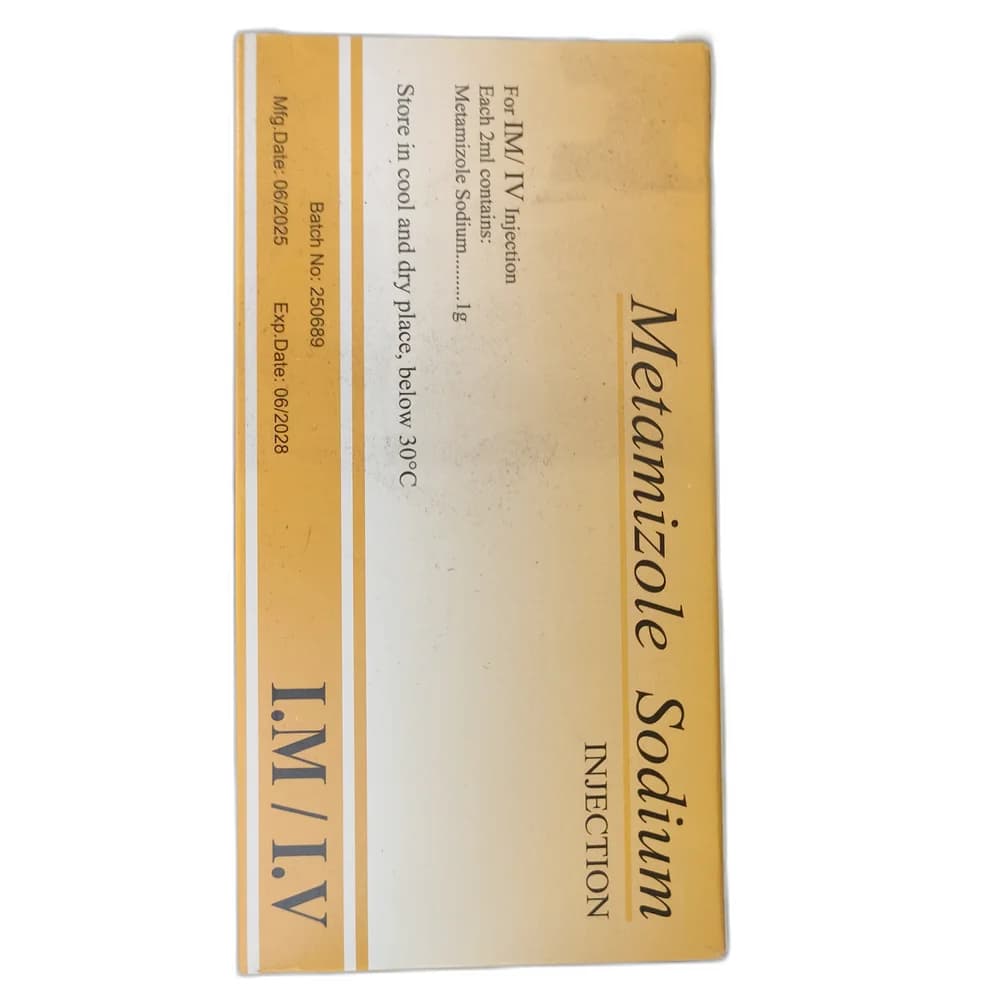 Metamizole Sodium 1g per 2ml