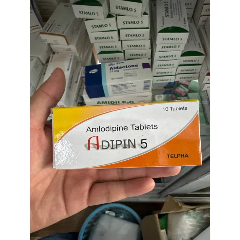Adipin 5 Amlodipine 5 mg per tablet