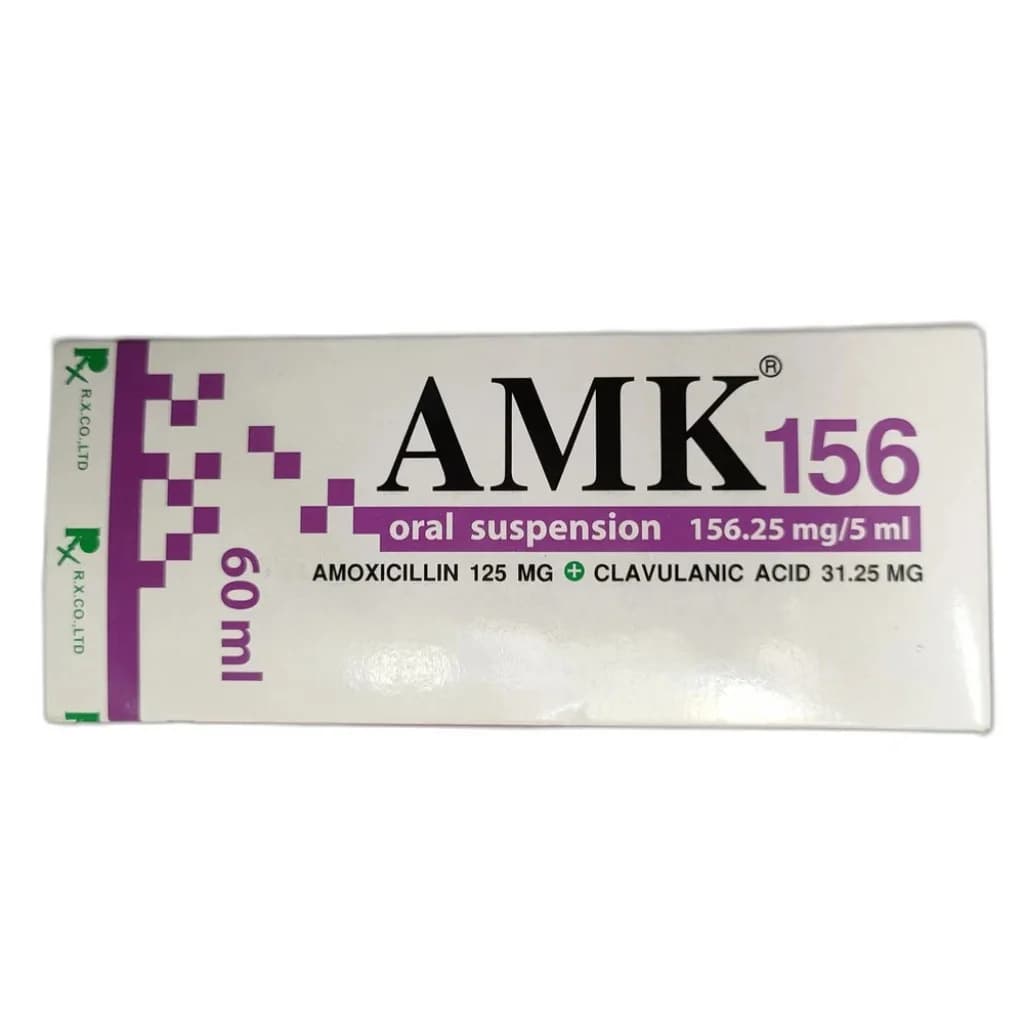 AMK 156 156.25 mg/5 ml, 60 ml