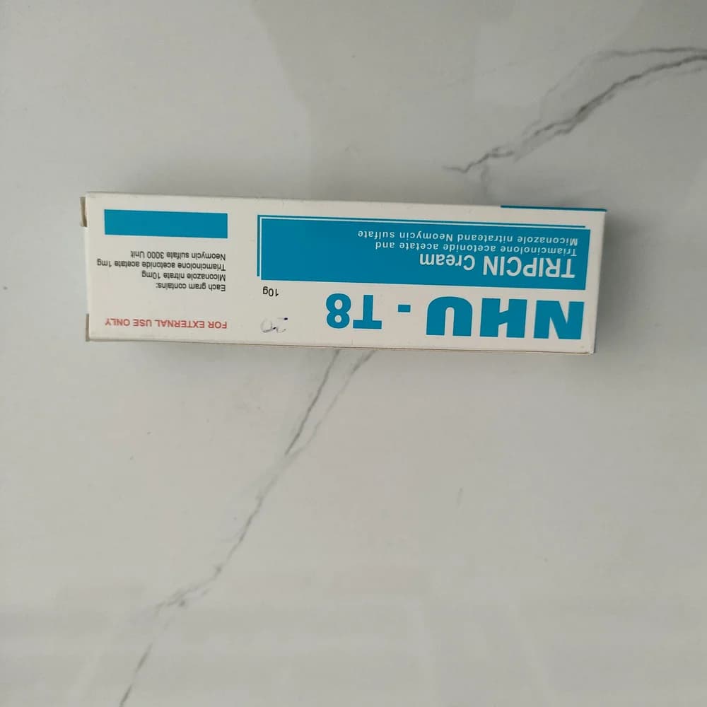 Tripcin Miconazole 10 mg / Triamcinolone acetonide 1 mg / Neomycin 3000 units per gram