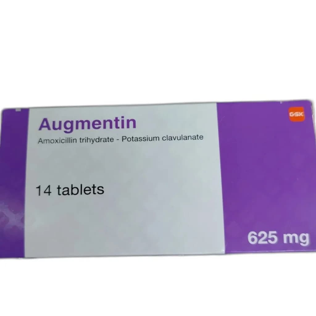 Augmentin 625 Amoxicilline 500mg, Clavulanic acid 125mg