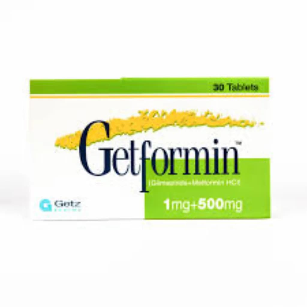 Getformin 2 mg + 500 mg