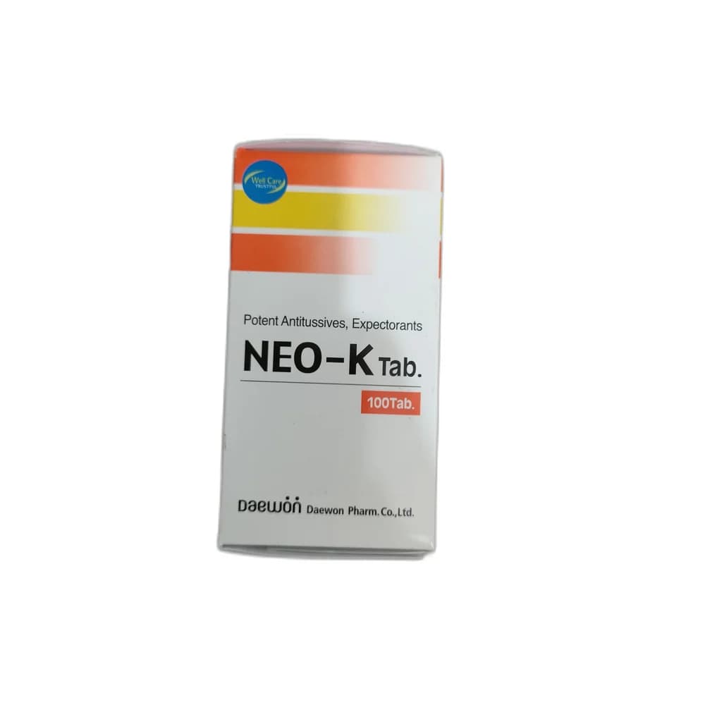 Neo-K Dihydrocodeine bitartrate 5 mg / Guaifenesin 50 mg / dl-Methylephedrine HCl 17.5 mg / Chlorpheniramine maleate 1.5 mg