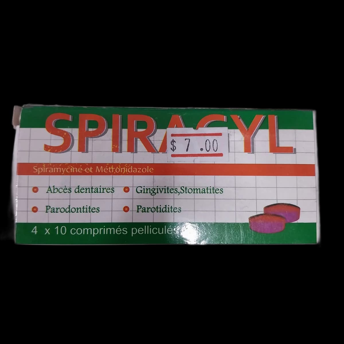 Spiragyl Spiramycine 750,000 UI + Metronidazole 125mg