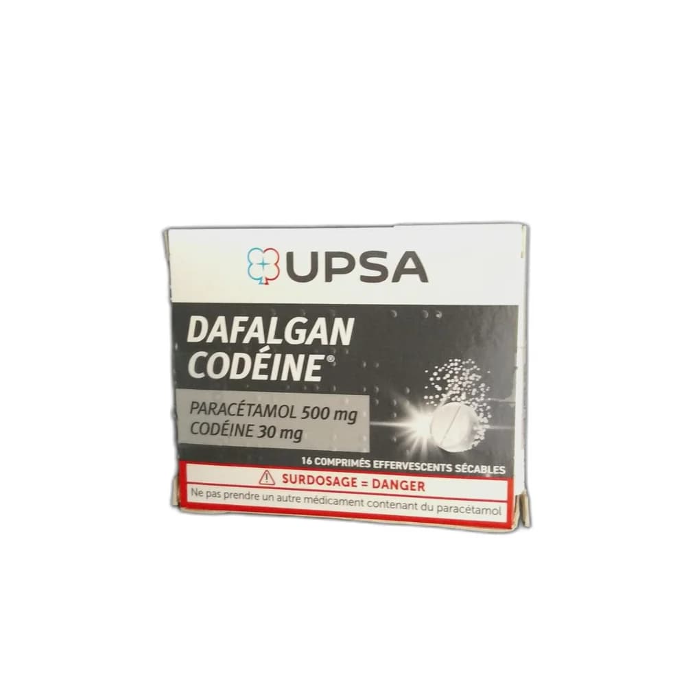 Dafalgan Codeine Paracetamol 500 mg + codeine phosphate hemihydrate 30 mg per effervescent tablet
