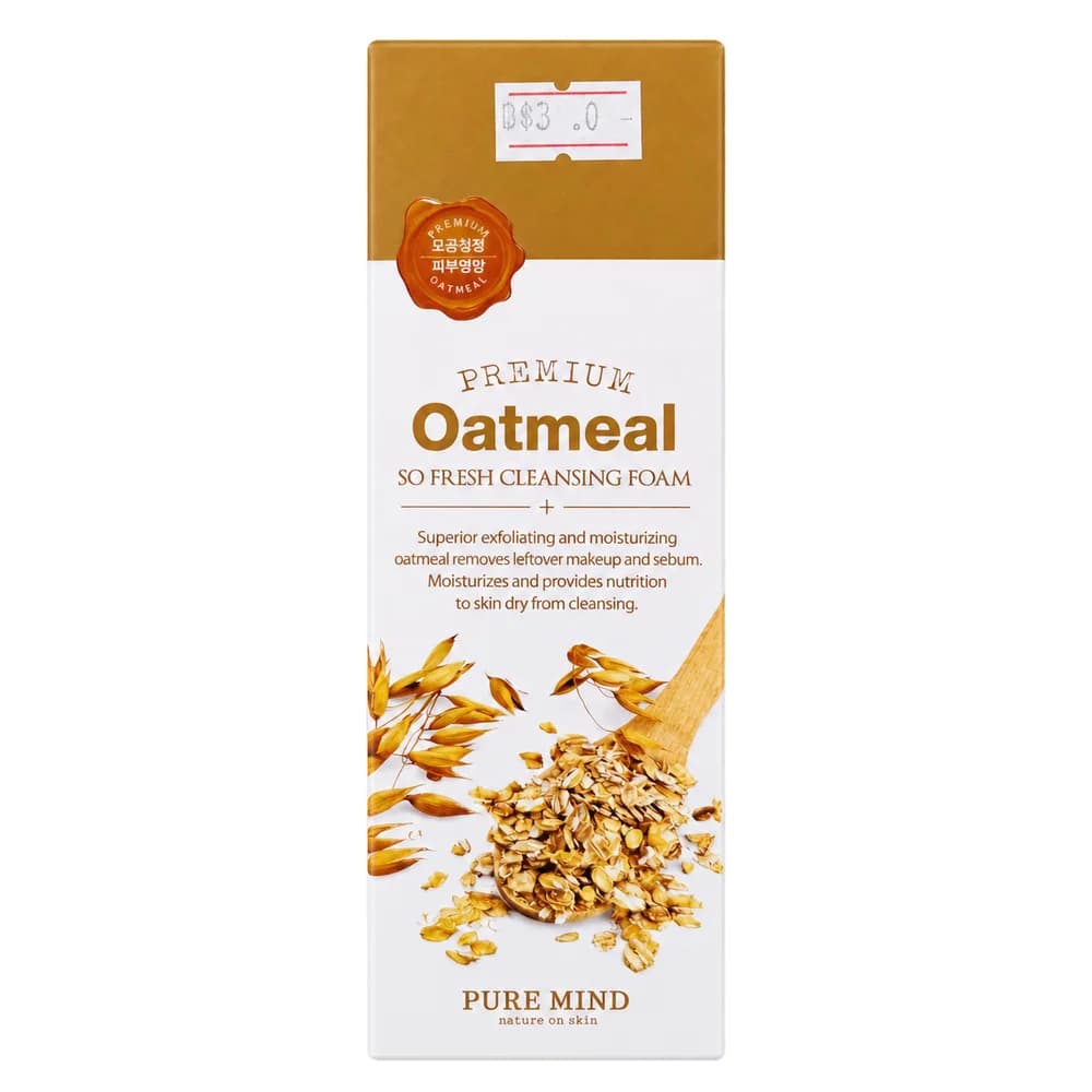 Pure Mind Premium Oatmeal So Fresh Cleansing Foam 100 mL