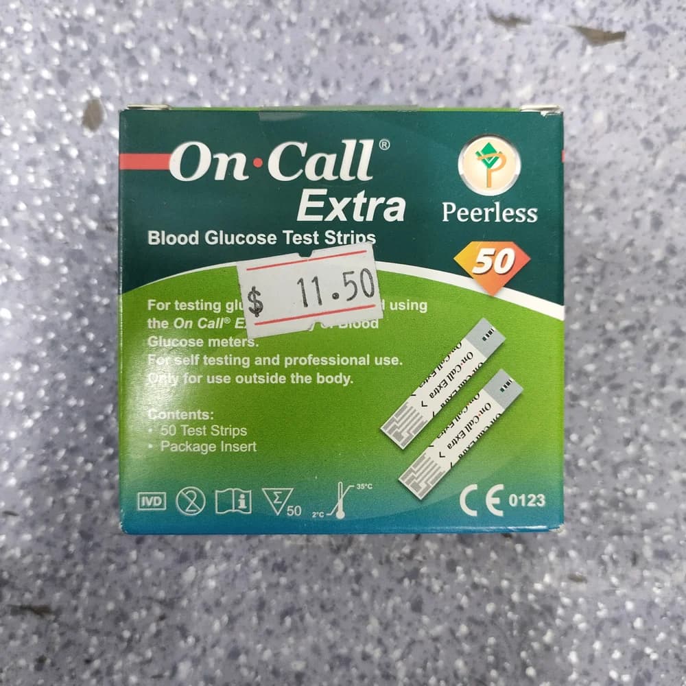 On Call Extra Blood Glucose Test Strips (50) Not available