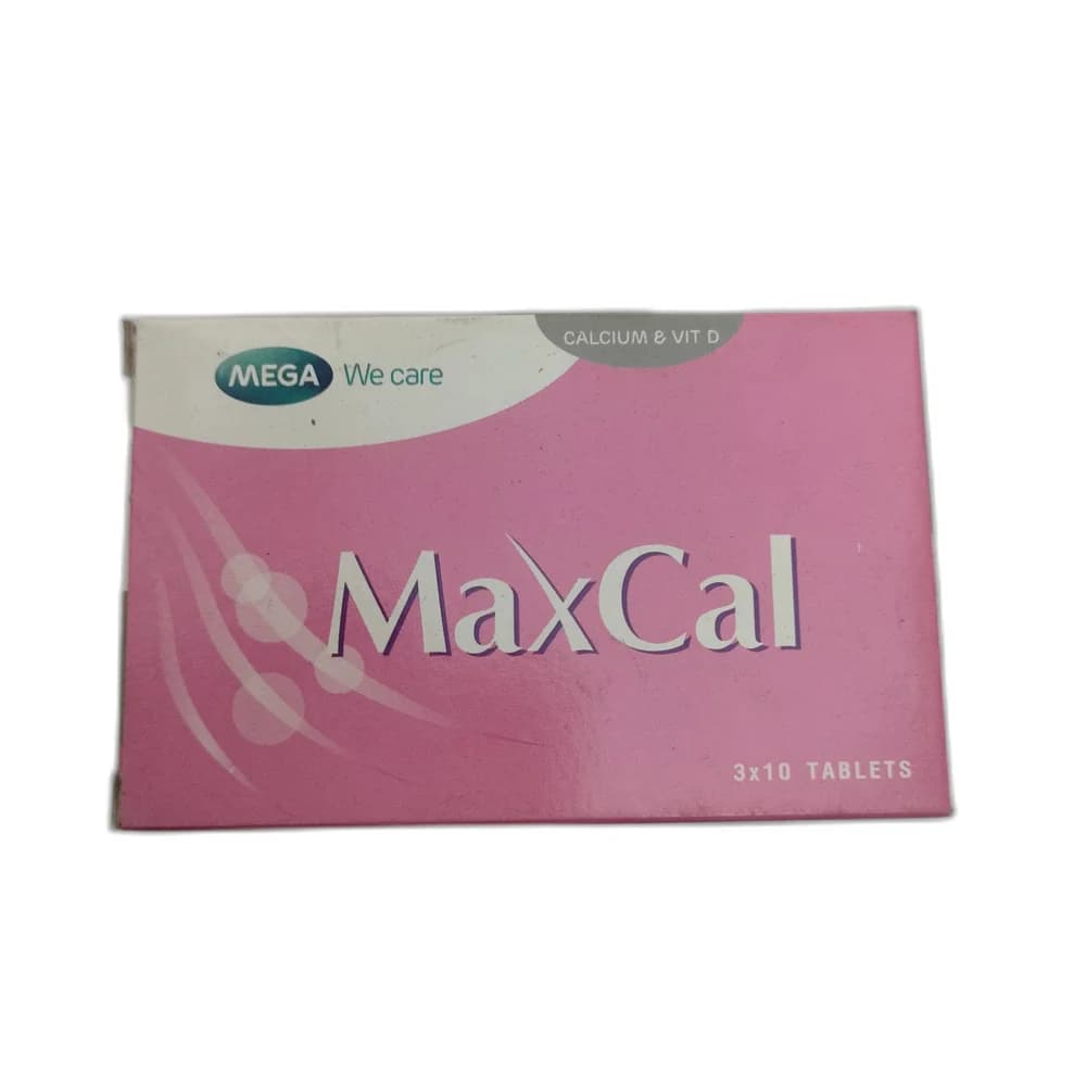 MaxCal Calcium 600 mg + Vitamin D3 200 IU + Magnesium 40 mg + Zinc 7.5 mg per tablet