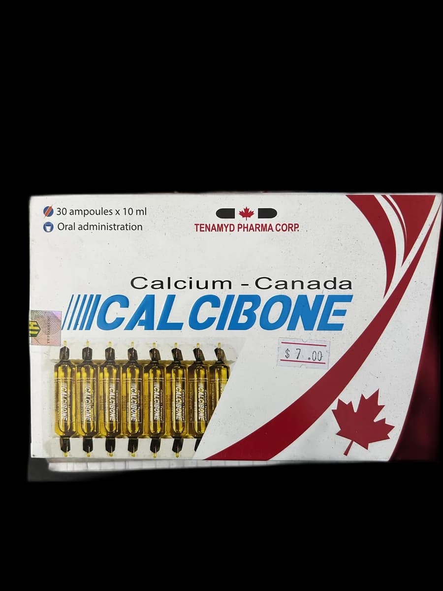 Calcibone Calcium lactate gluconate 720mg per 10ml ampoule