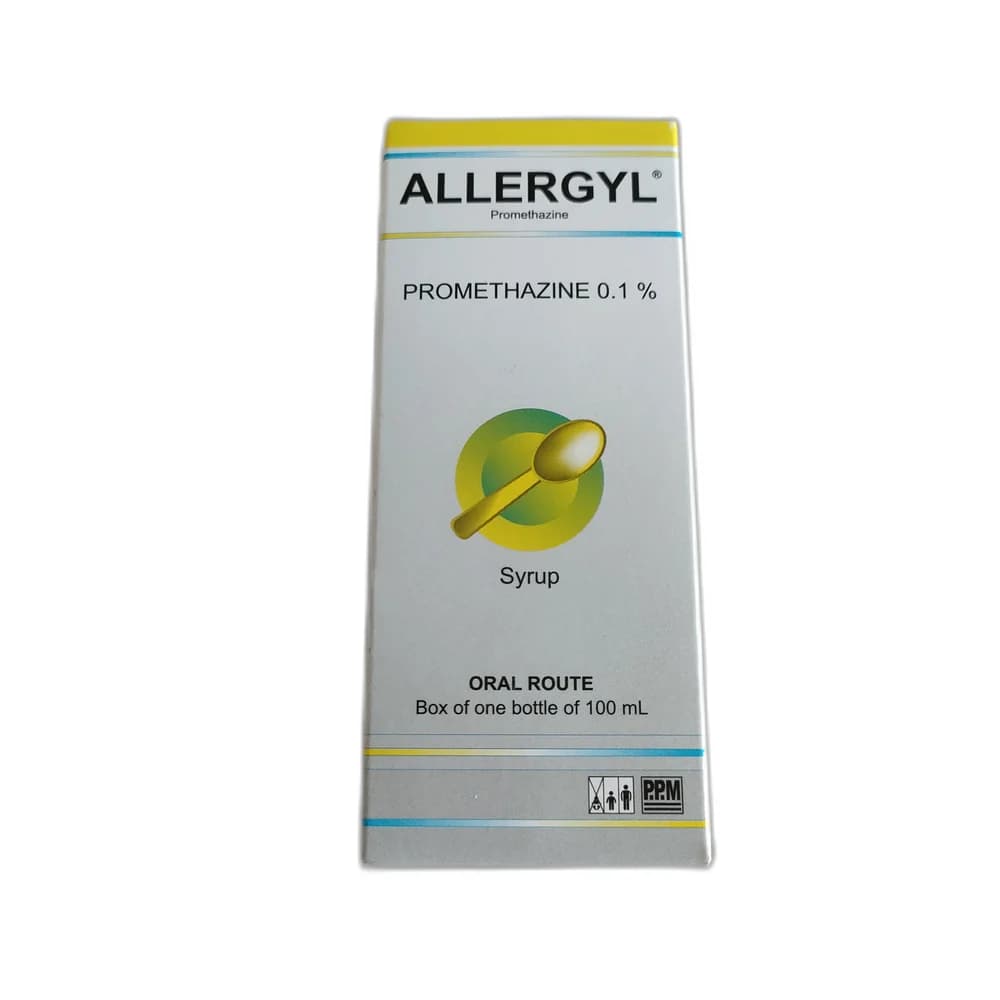 Allergyl Promethazine Syrup 0.1%, 100 mL