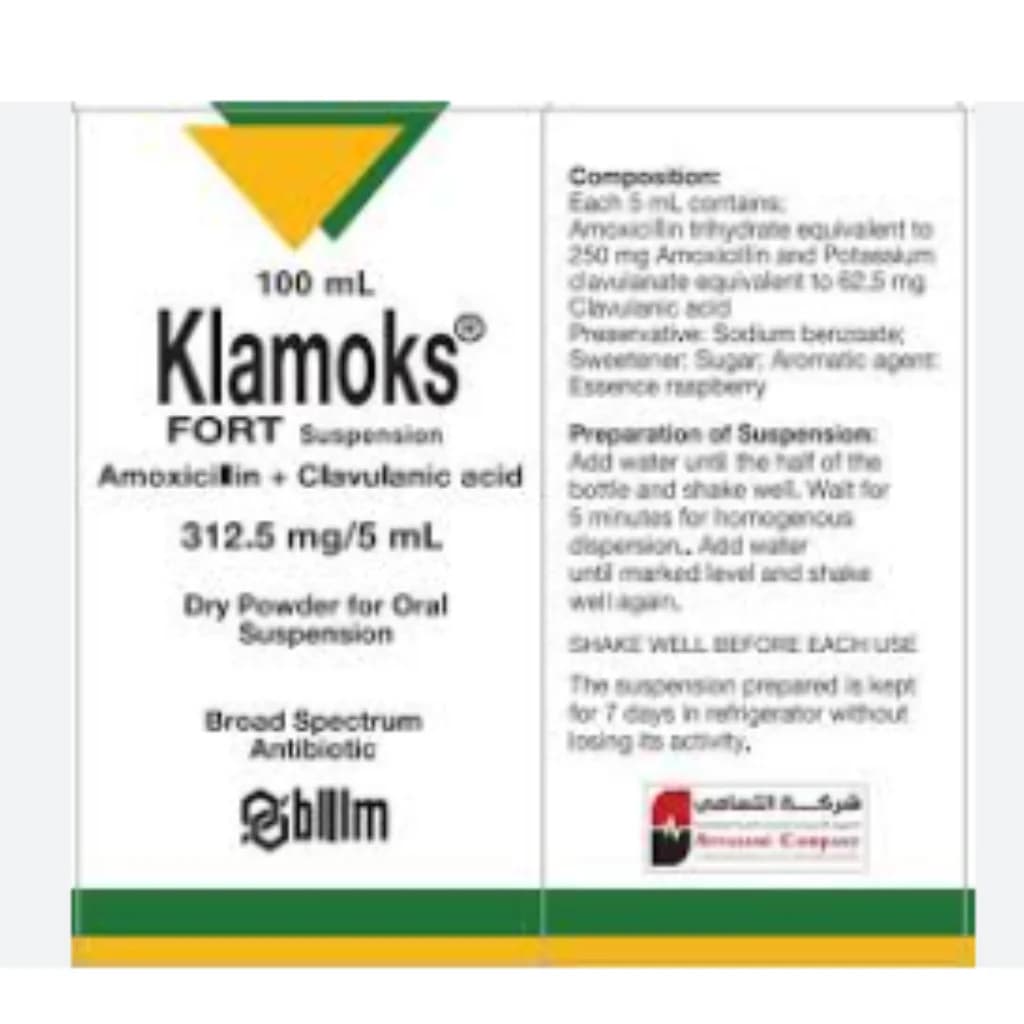 Klamoks Fort Suspension 312.5mg 312.5mg/5ml