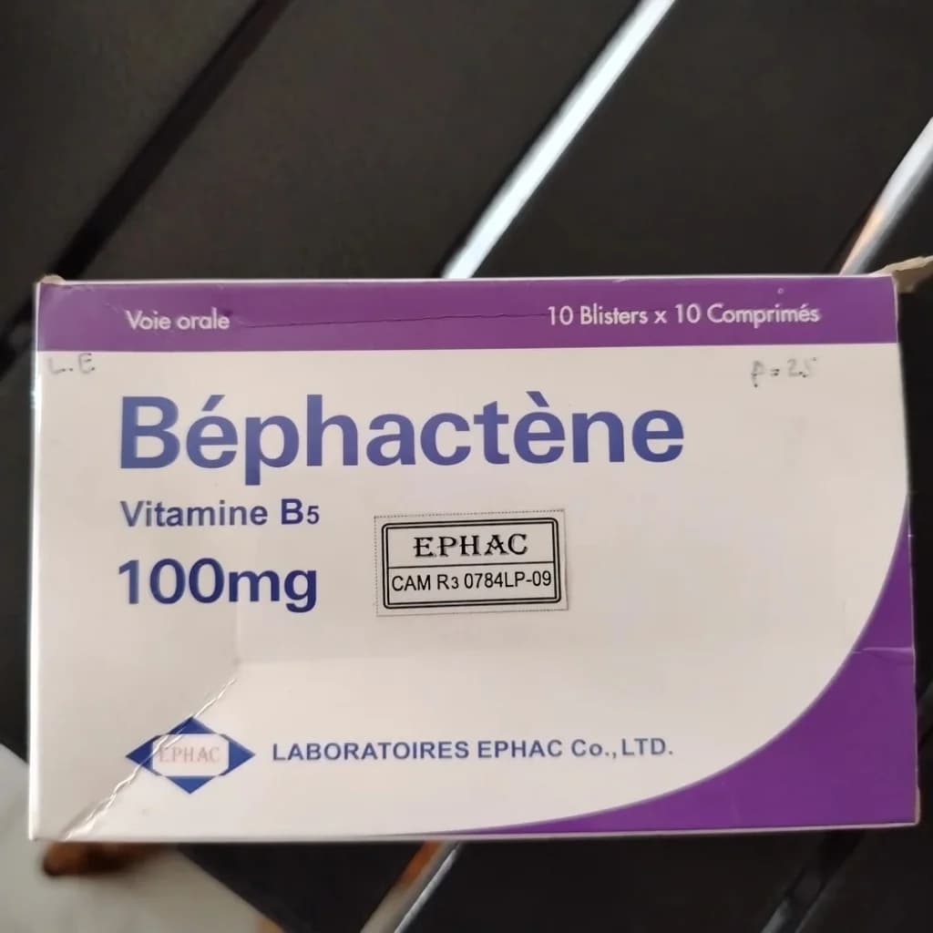 Béphactène Dexpanthenol (Vitamin B5) 100 mg per tablet