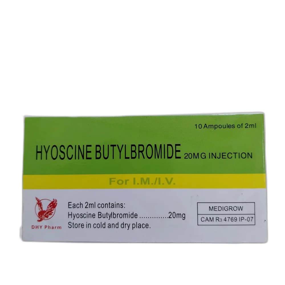 Hyoscine Butylbromide 20 mg / 2 ml