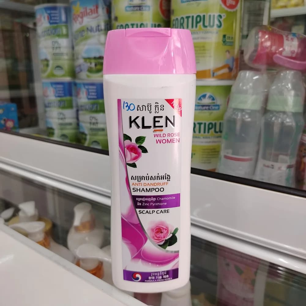 KLEN Wild Rose Women Scalp Care Anti-Dandruff Shampoo, 320 mL