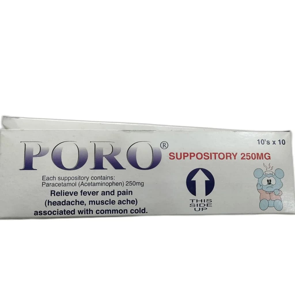 Poro Supp 250 mg