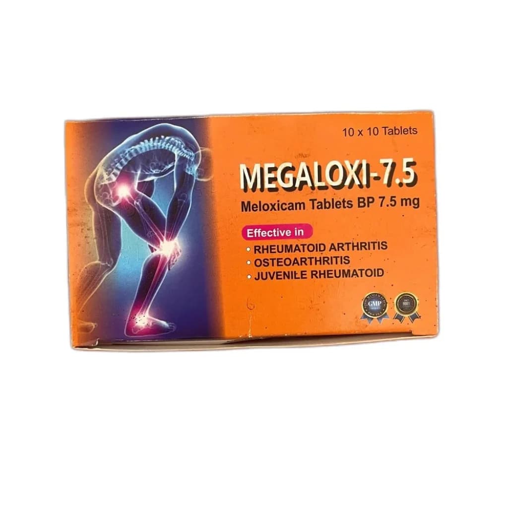 Megaloxi 7.5 mg Meloxicam 7.5 mg tablet