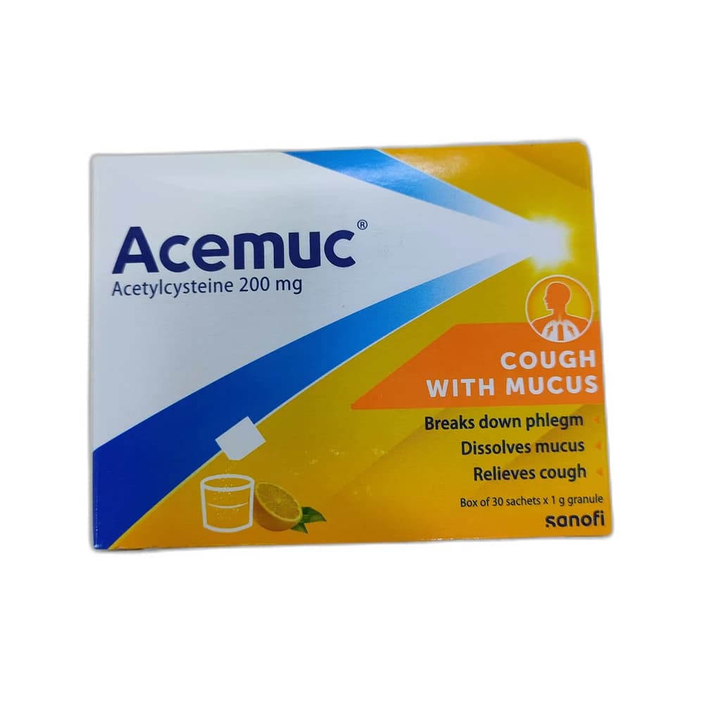 Acemuc Acetylcysteine 200mg Granules 200 mg