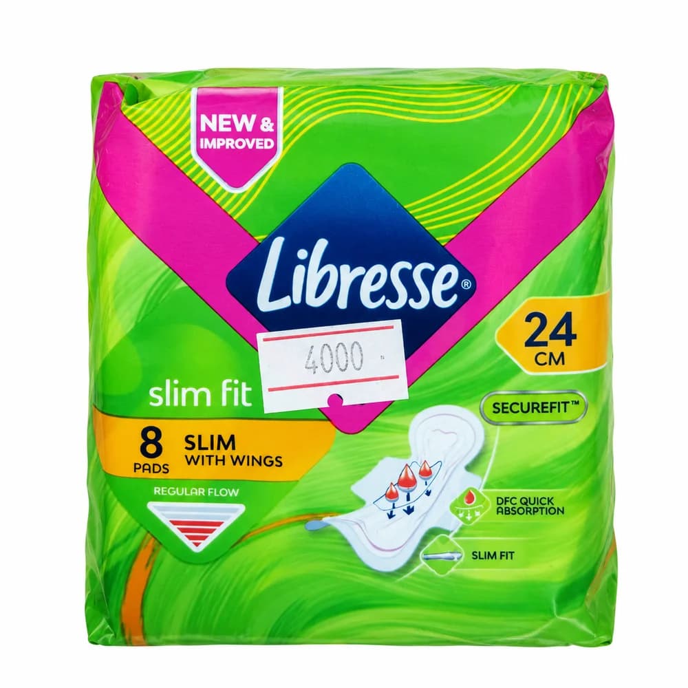 Libresse Slim Fit Sanitary Pads (With Wings variant) 24 cm
