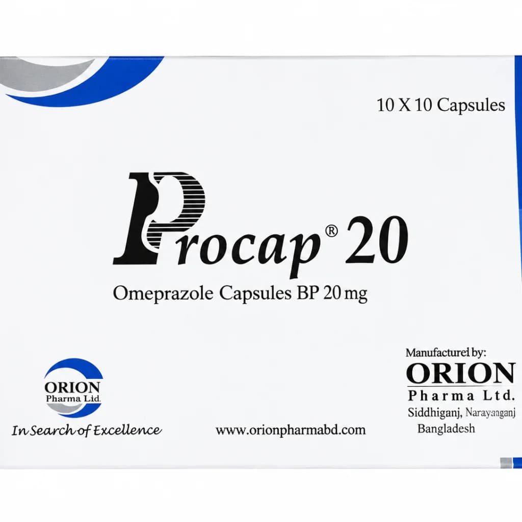 Procap 20 Omeprazole 20mg