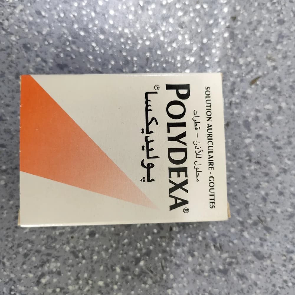 Polydexa Neomycin sulfate 1 g (650,000 IU) + Polymyxin B sulfate 1,000,000 IU + Dexamethasone metasulfobenzoate sodium 100 mg per 100 mL