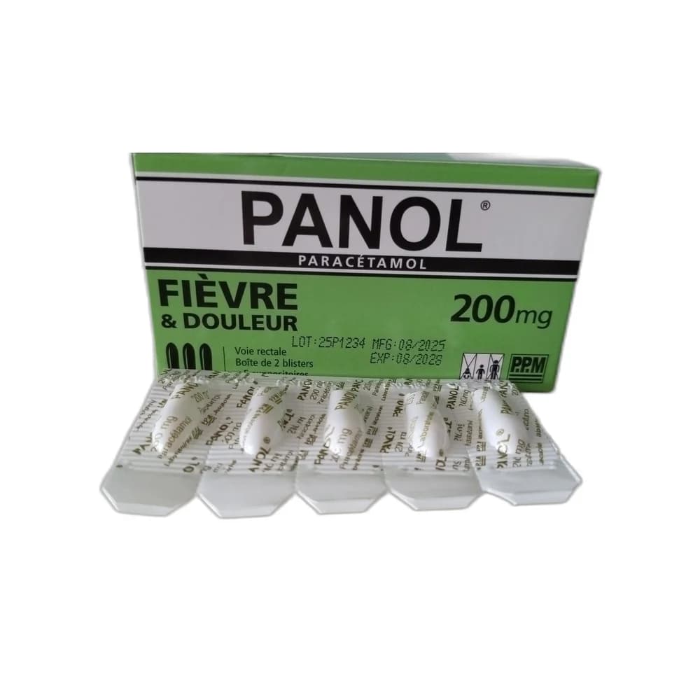 Panol Paracetamol 200 mg per suppository