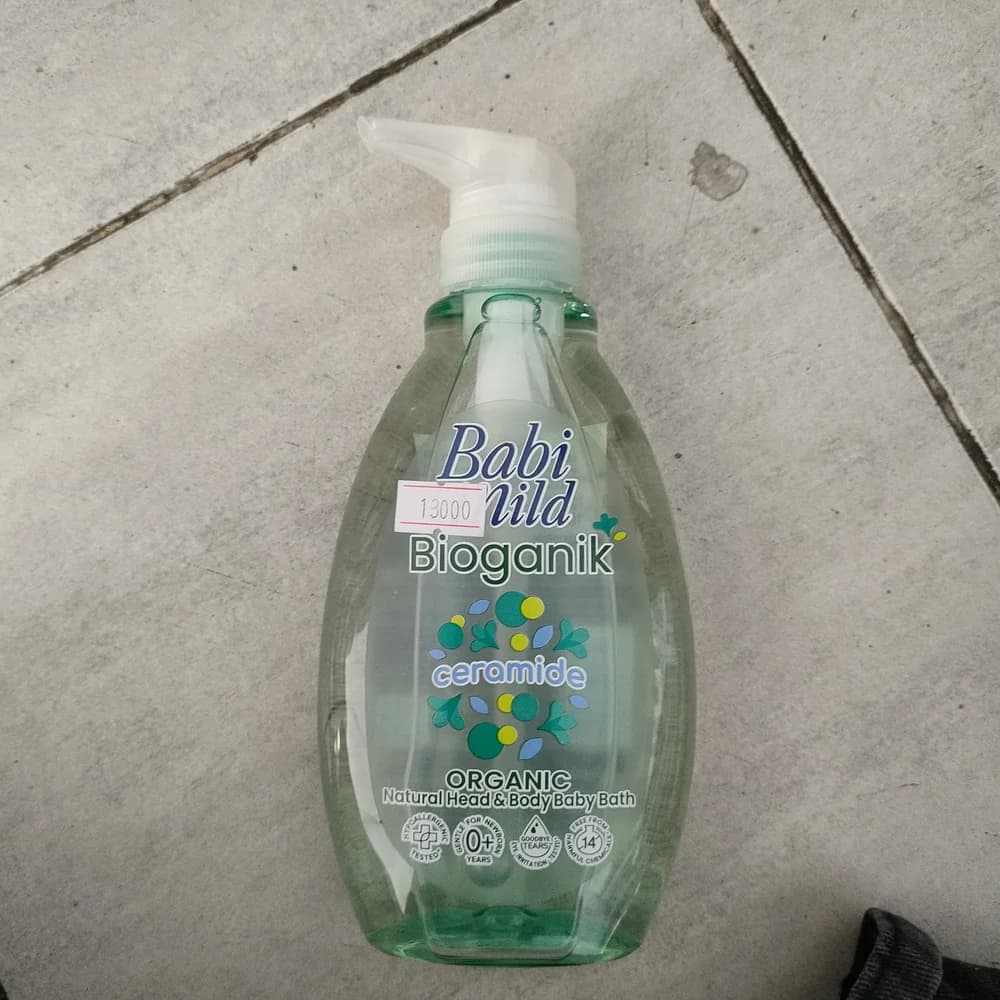 Babi Mild Bioganik Ceramide Baby Bath Apply to wet skin and hair, lather and rinse thoroughly with water.